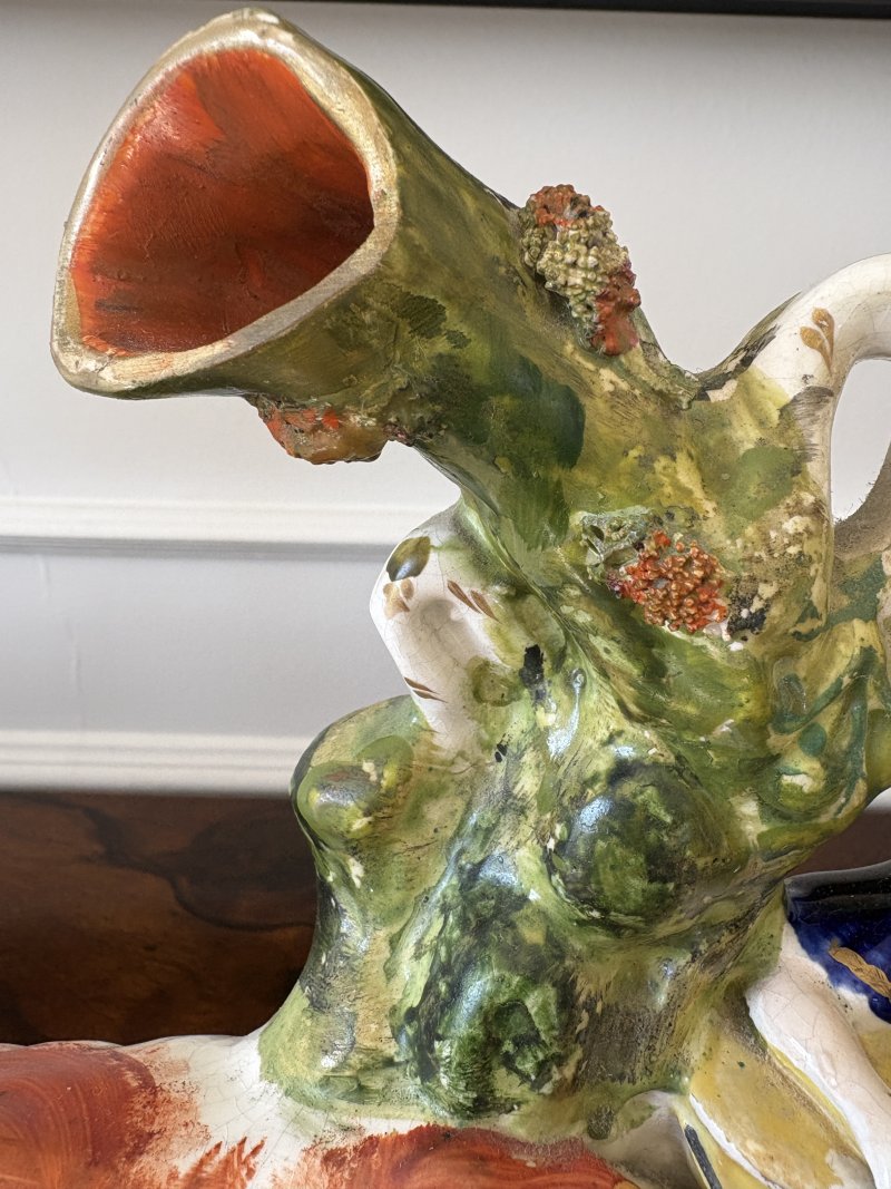 Antique Victorian Staffordshire Flatback Figure